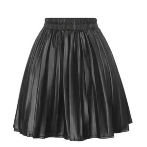 3/25 Elastic Waist Pleated Skirt